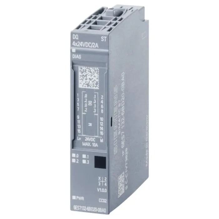 SIMATIC ET 200SP MODUŁ WYJŚĆ BINARNYCH 4 WYJŚCIA (24V DC/2A) STANDARD - 6ES7132-6BD20-0BA0