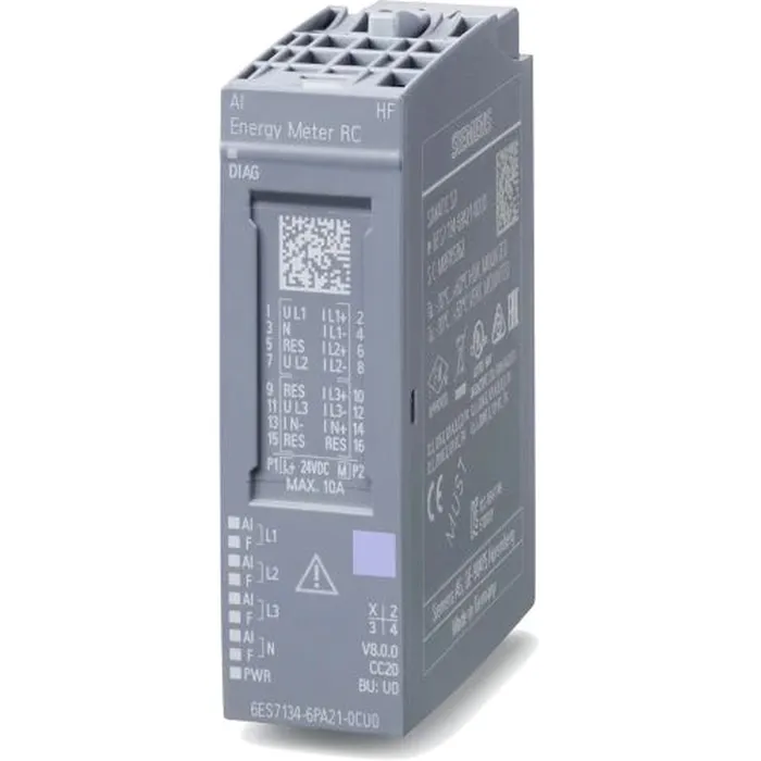 SIMATIC ET 200SP ANALOG INPUT MODULE AI ENERGY METER RC HF - 6ES7134-6PA21-0CU0