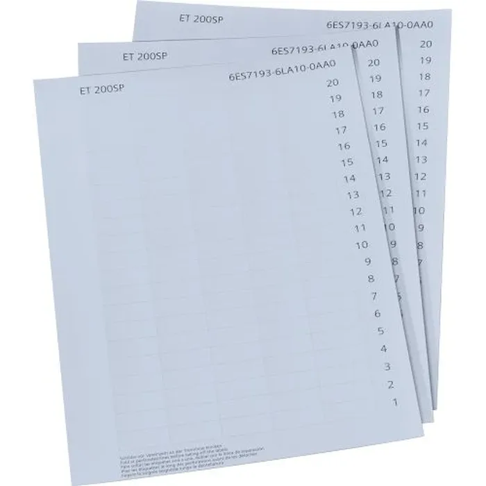 SIMATIC ET 200SP 1000 LABELING STRIPS LIGHT GRAY - 6ES7193-6LA10-0AA0