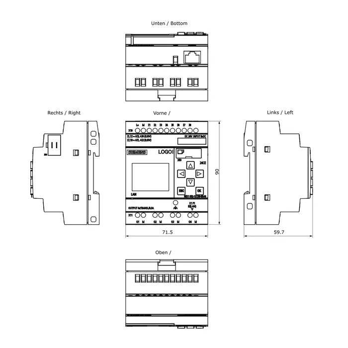 LOGO! 24CE LOGIC MODULE - 6ED1052-1CC08-0BA2