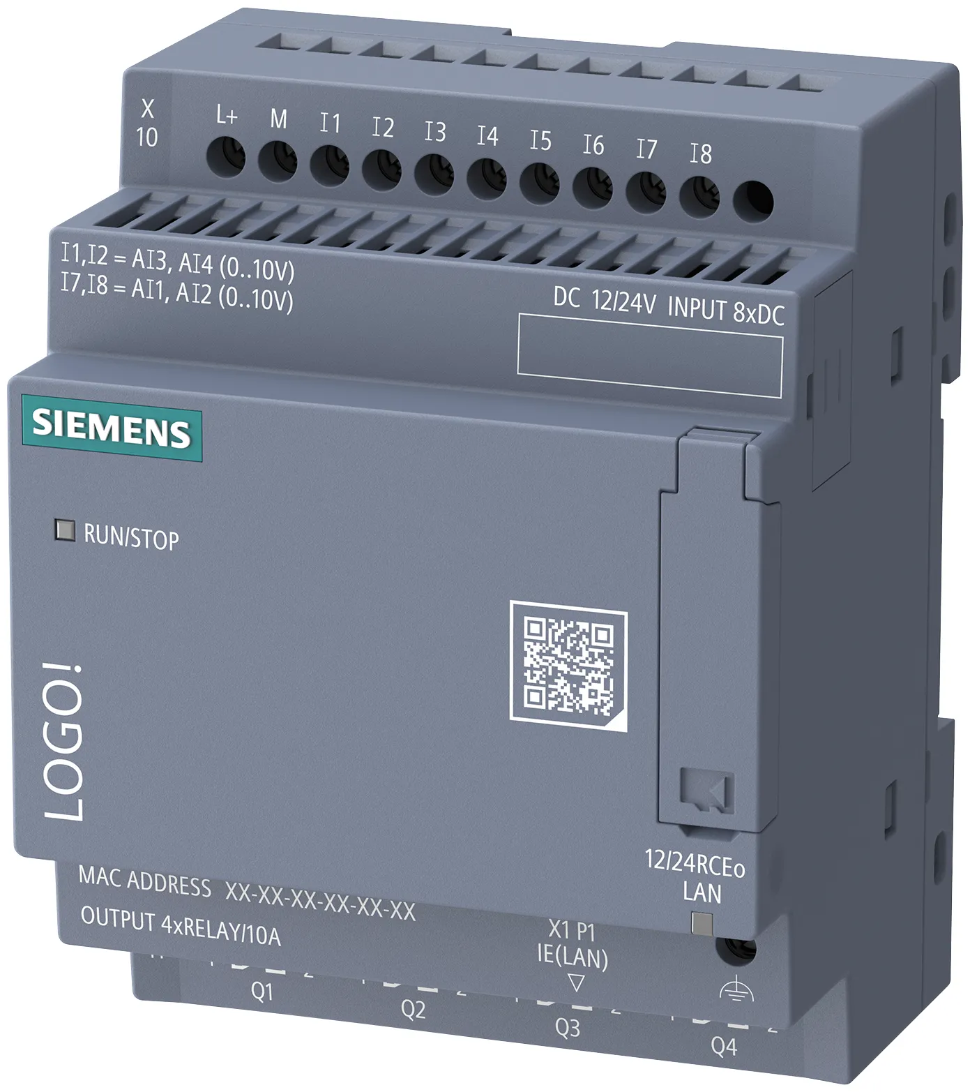 6ED1052-2MD08-0BA3 LOGO! 12/24RCEO