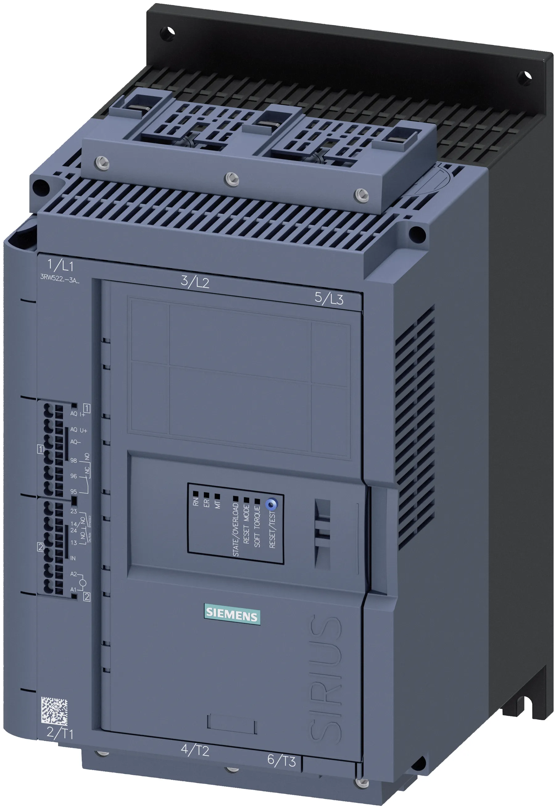 3RW5227-3AC05 rozrusznik łagodny SIRIUS 55 kW 93 A 24V AC/DC