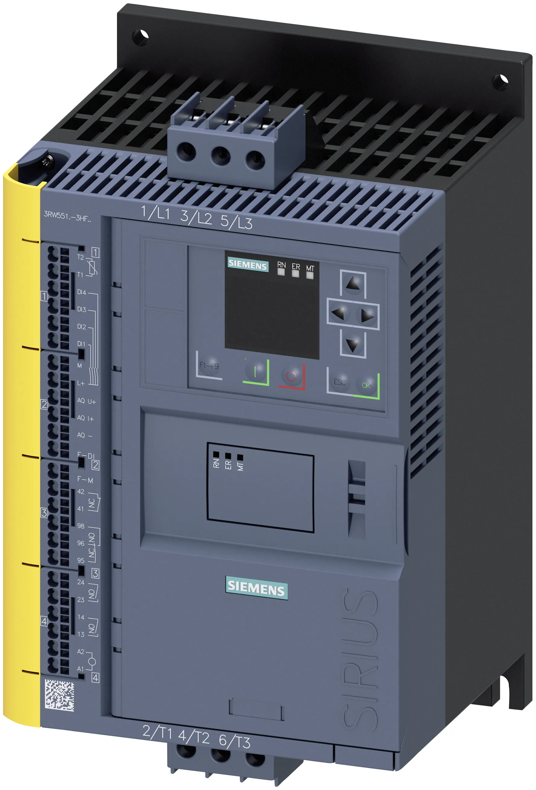 3RW5513-3HF04 łagodny rozrusznik SIRIUS z funkcją bezpieczeństwa 200-480 V 13 A