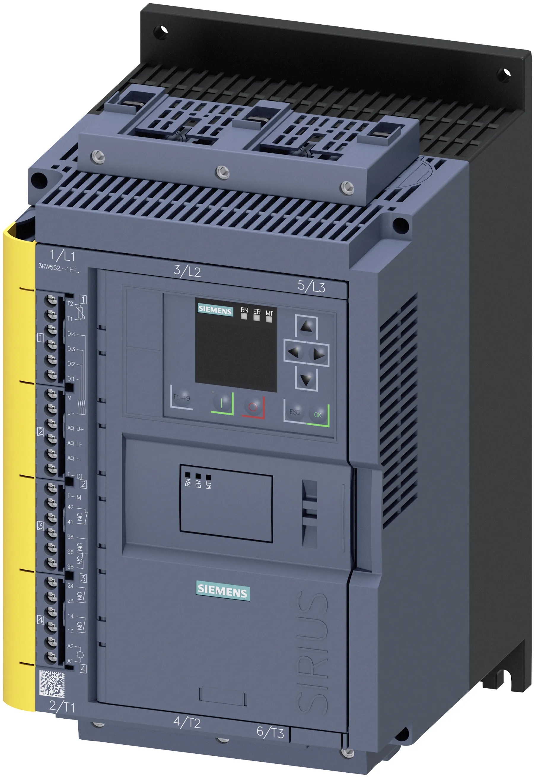 3RW5525-1HF14 soft starter SIRIUS fail-safe 200-480 V AC 63 A