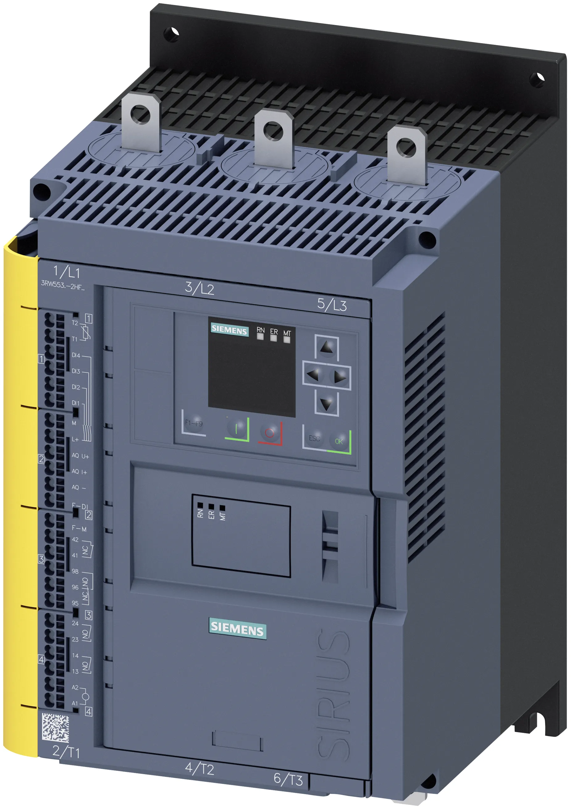 3RW5536-2HF04 Sirius Soft Starter Fail-Safe 90 kW 400 V AC