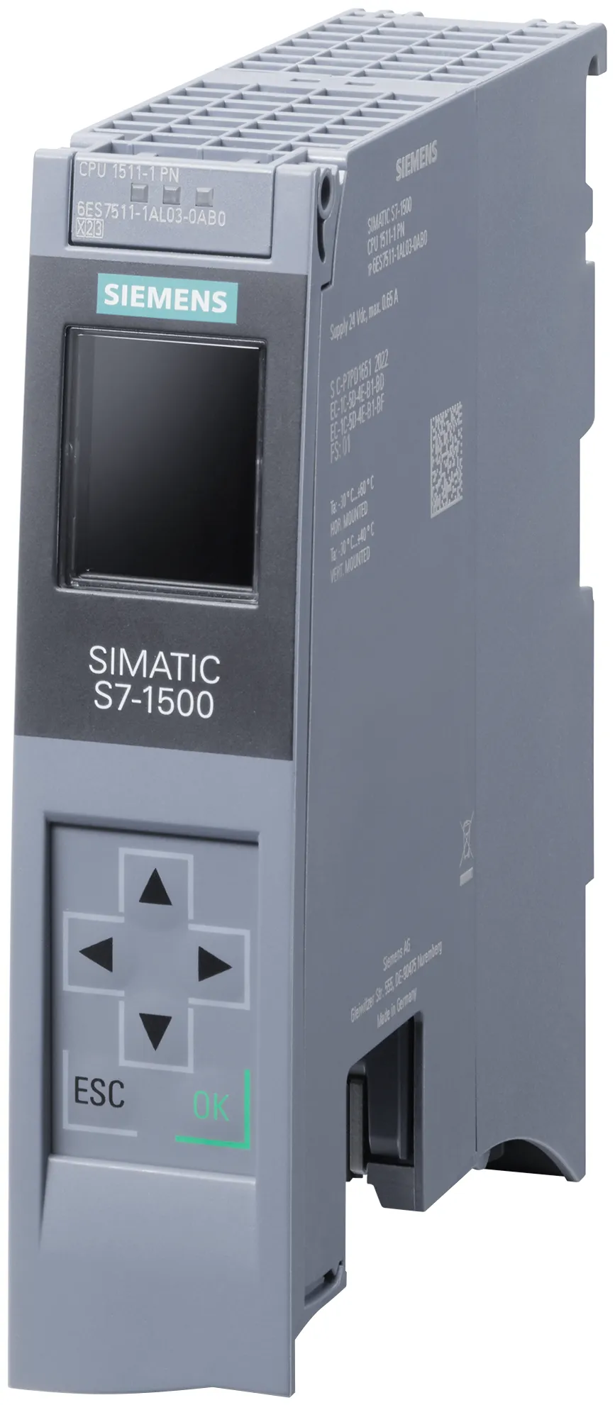 6AG1511-1AL03-2AB0 SIPLUS S7-1500 CPU 1511-1 PN