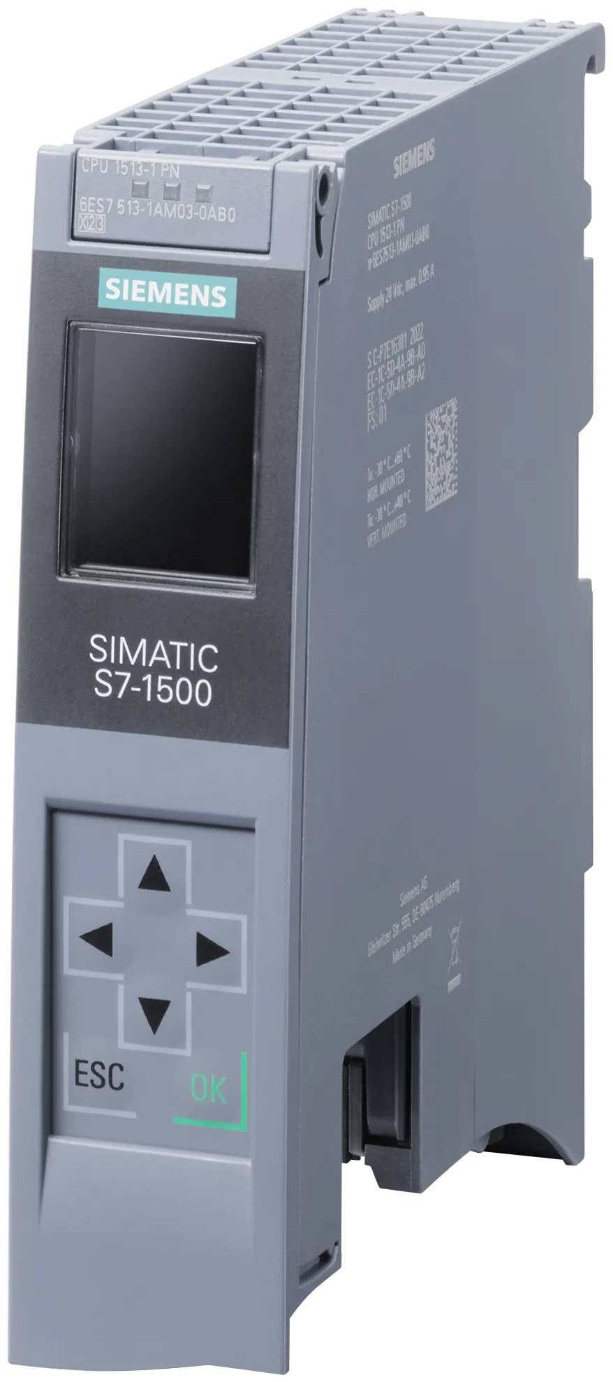 6AG1513-1AM03-2AB0 SIPLUS S7-1500 CPU 1513-1 PN