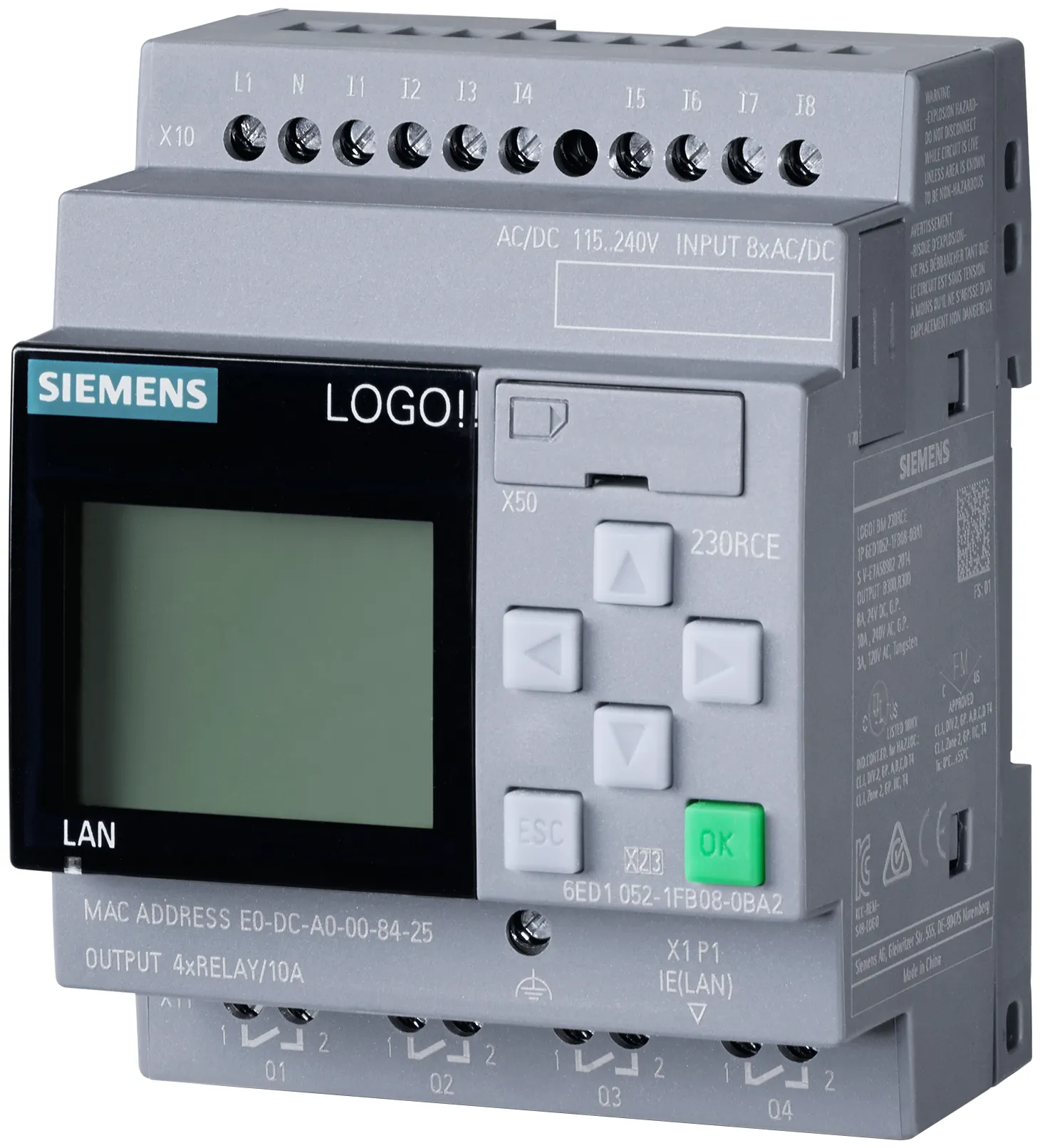 6ED1052-1FB08-0BA2 moduł logiczny LOGO! 230rce