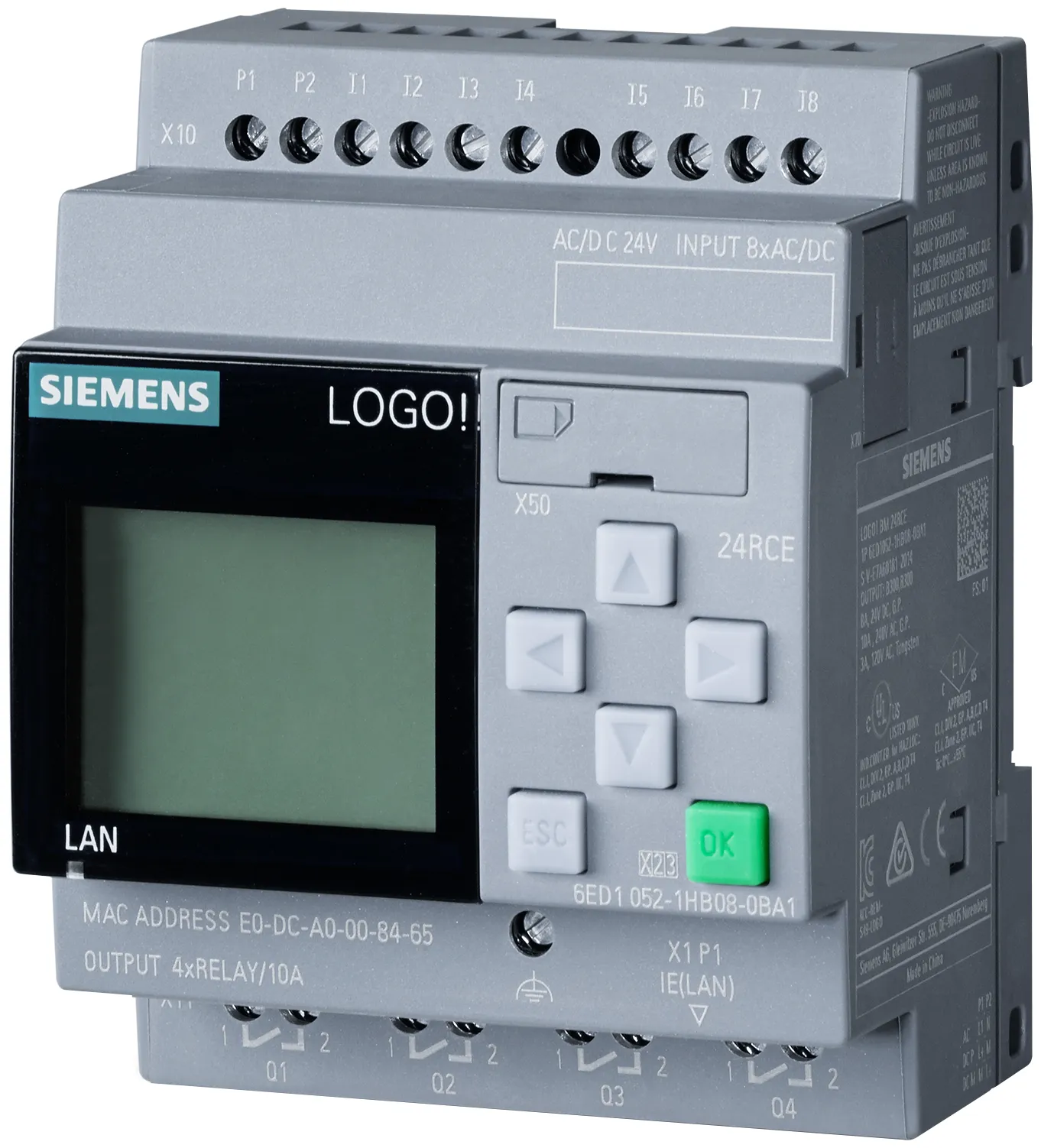 6ED1052-1HB08-0BA2 LOGO! 24RCE moduł Logiczny