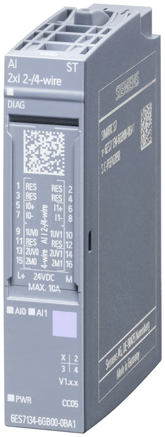 6ES7134-6GB00-0BA1 Moduł wejść analogowych SIMATIC ET 200SP 2 AI