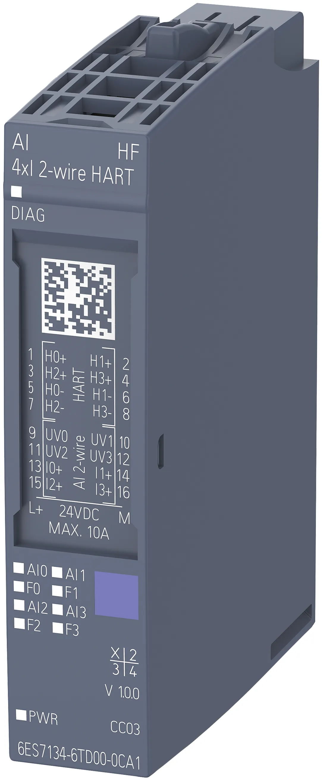 6ES7134-6TD00-0CA1 SIMATIC ET 200SP moduł wejść analogowych HART 4 AI