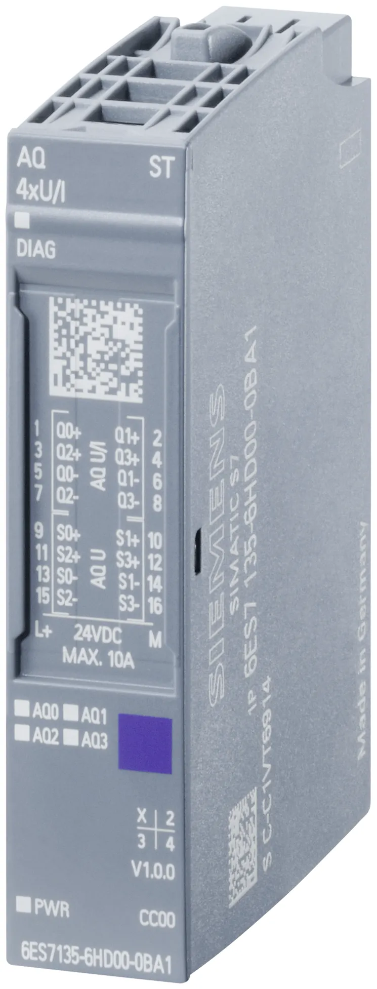 6ES7135-6HD00-0BA1 SIMATIC ET 200SP moduł wyjść analogowych 4 AO