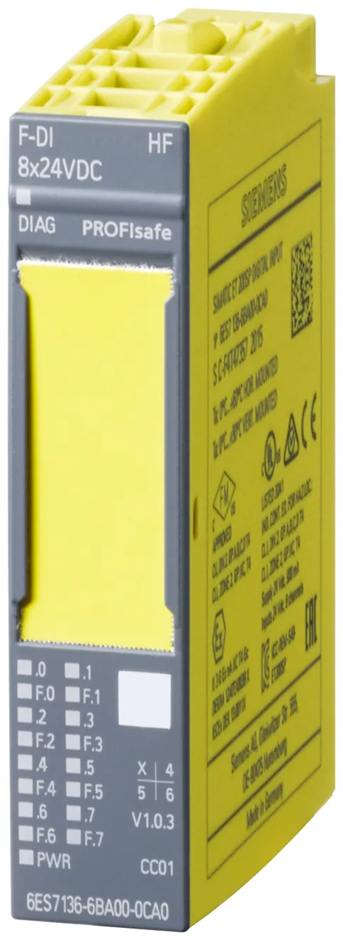 6ES7136-6BA01-0CA0 SIMATIC ET 200SP moduł DI FAIL-SAFE 8x 24V DC HIGH FEATURE