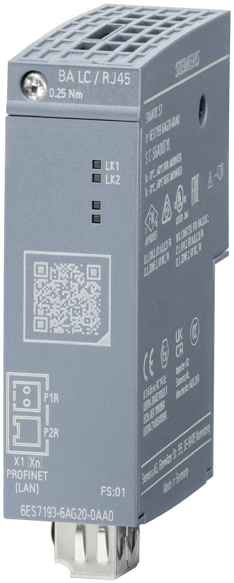 6ES7193-6AG20-0AA0 SIMATIC ET 200SP Adapter magistrali media konwerter