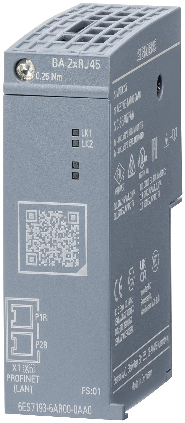 6ES7193-6AR00-0AA0 SIMATIC ET 200SP Adapter PROFINET