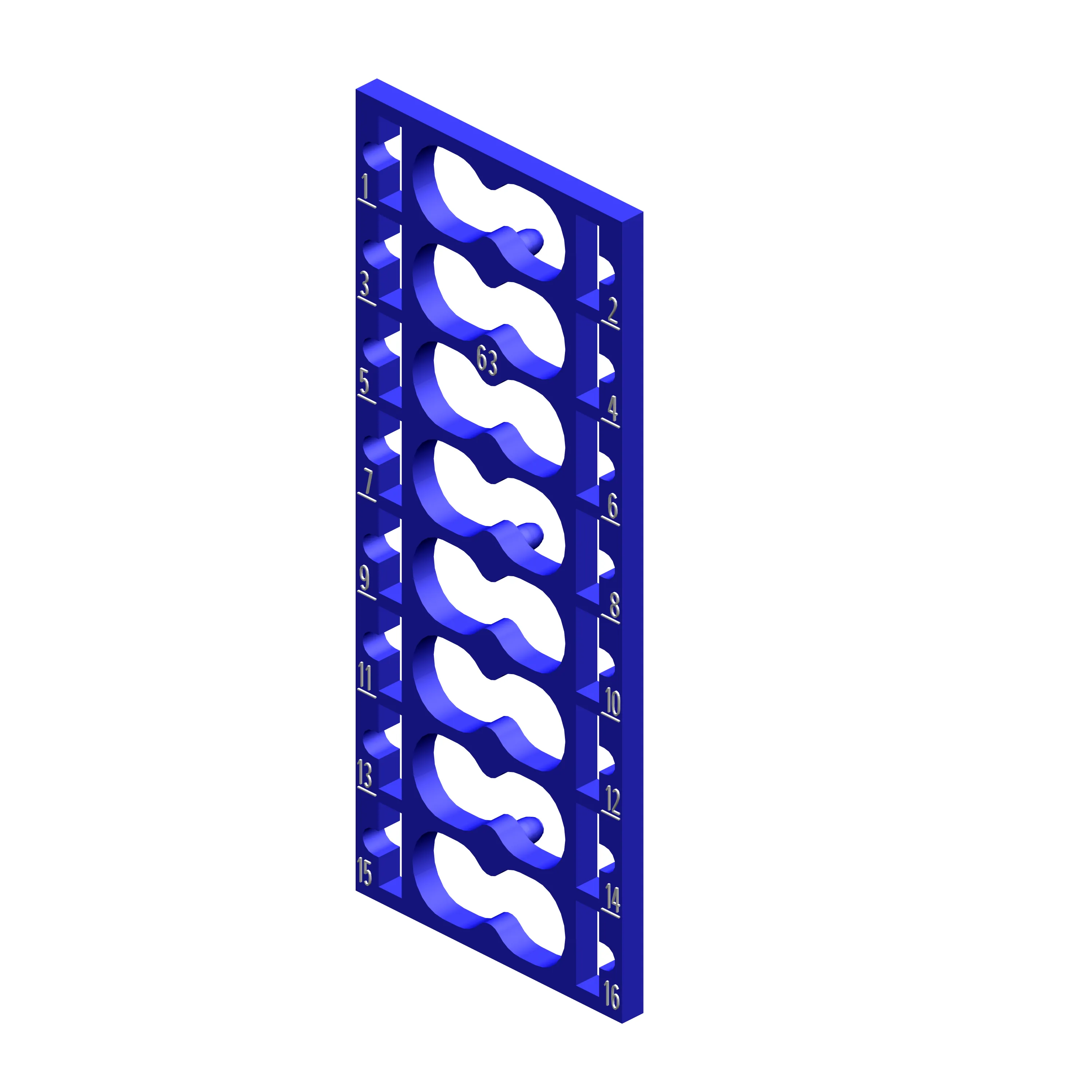 6ES7193-6CP63-2MA0 etykiety identyfikacyjne SIMATIC ET 200SP niebieskie