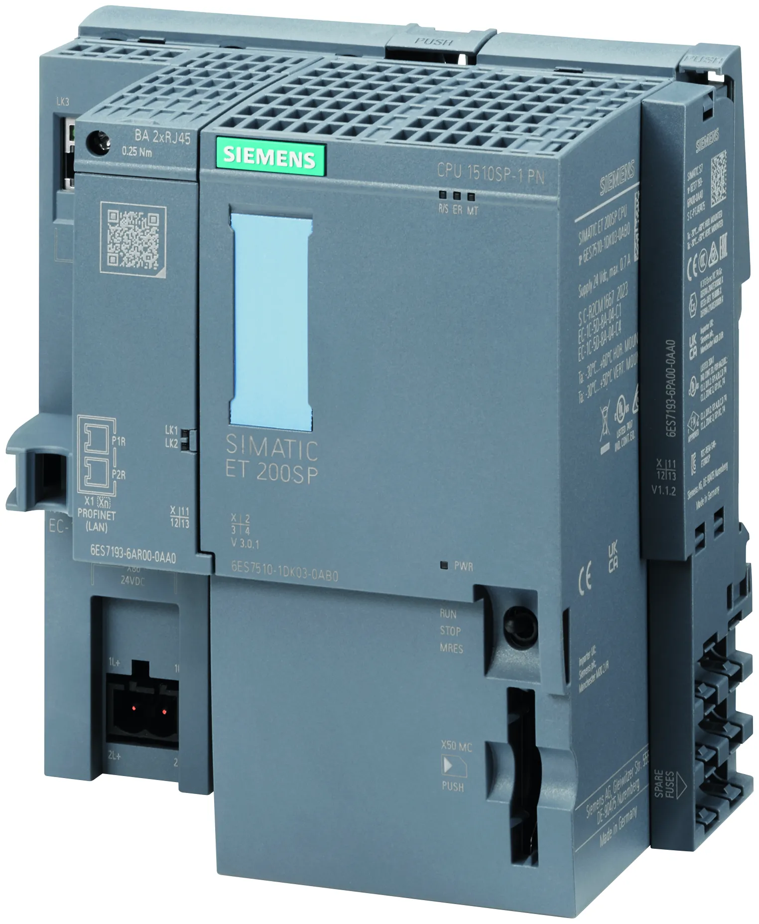 6ES7510-1DK03-0AB0 SIMATIC ET 200SP CPU 1510SP-1 PN