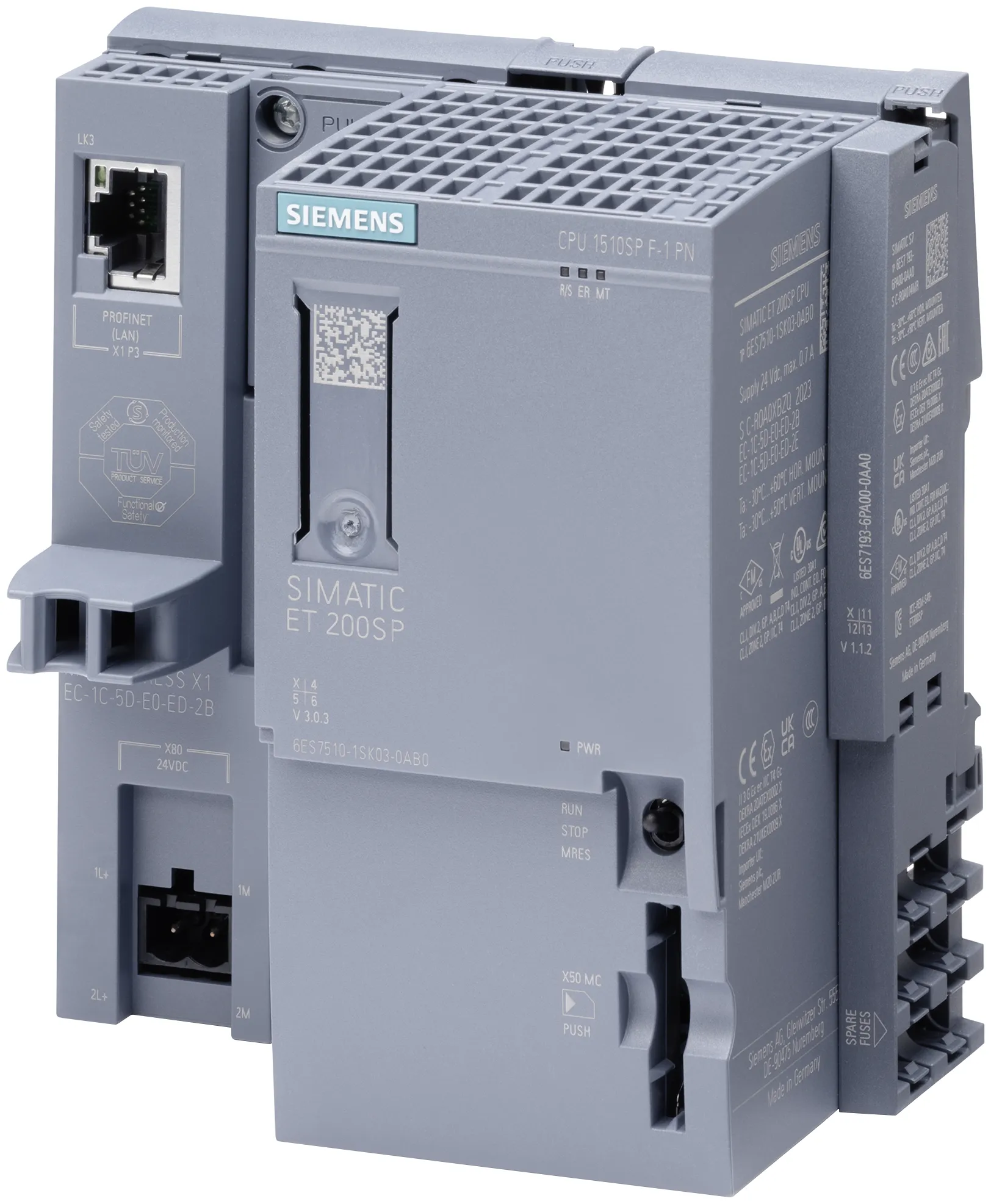 6ES7510-1SK03-0AB0 SIMATIC ET 200SP CPU 1510SP F-1 PN
