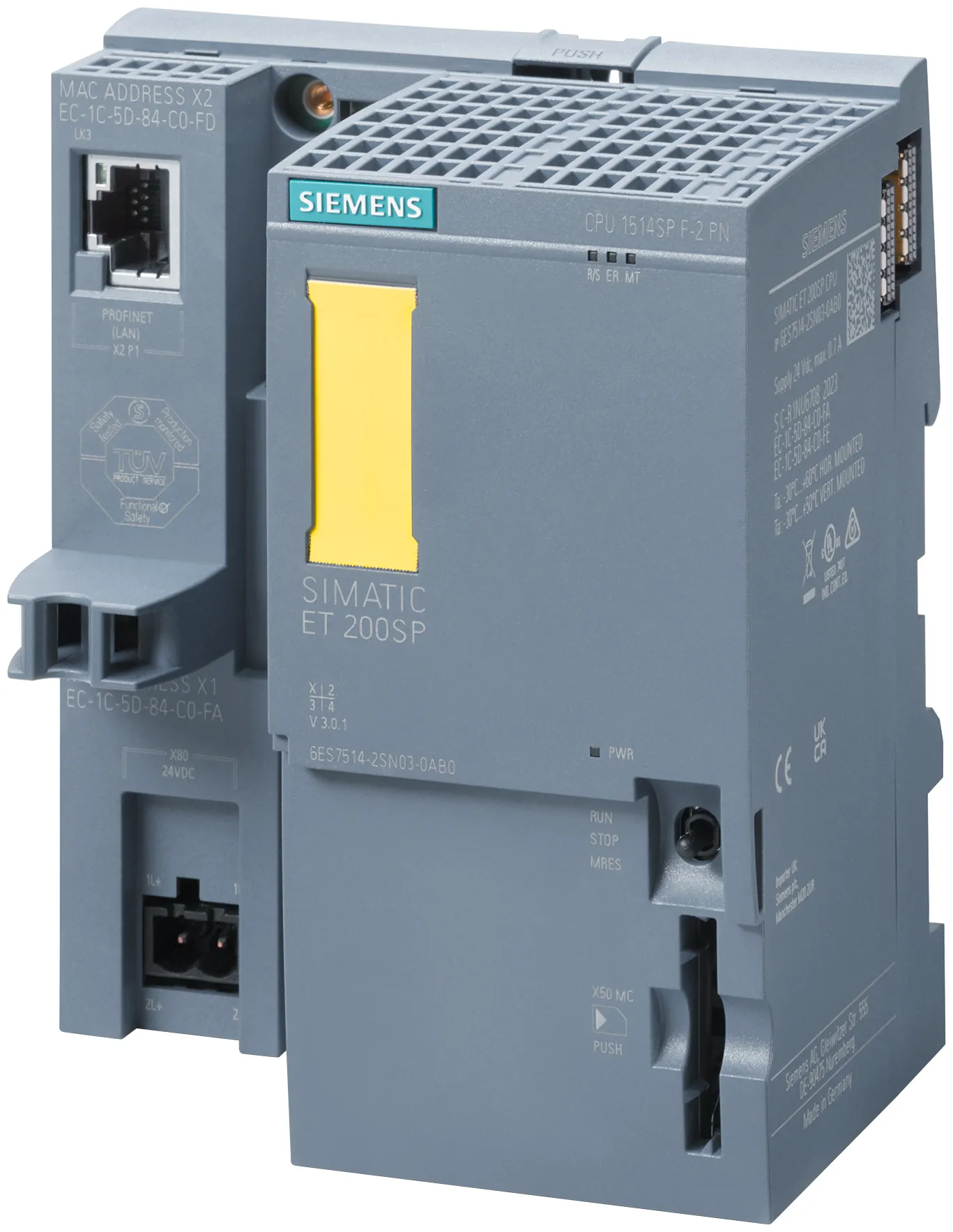 6ES7514-2SN03-0AB0 SIMATIC DP CPU 1514SP F-2 PN