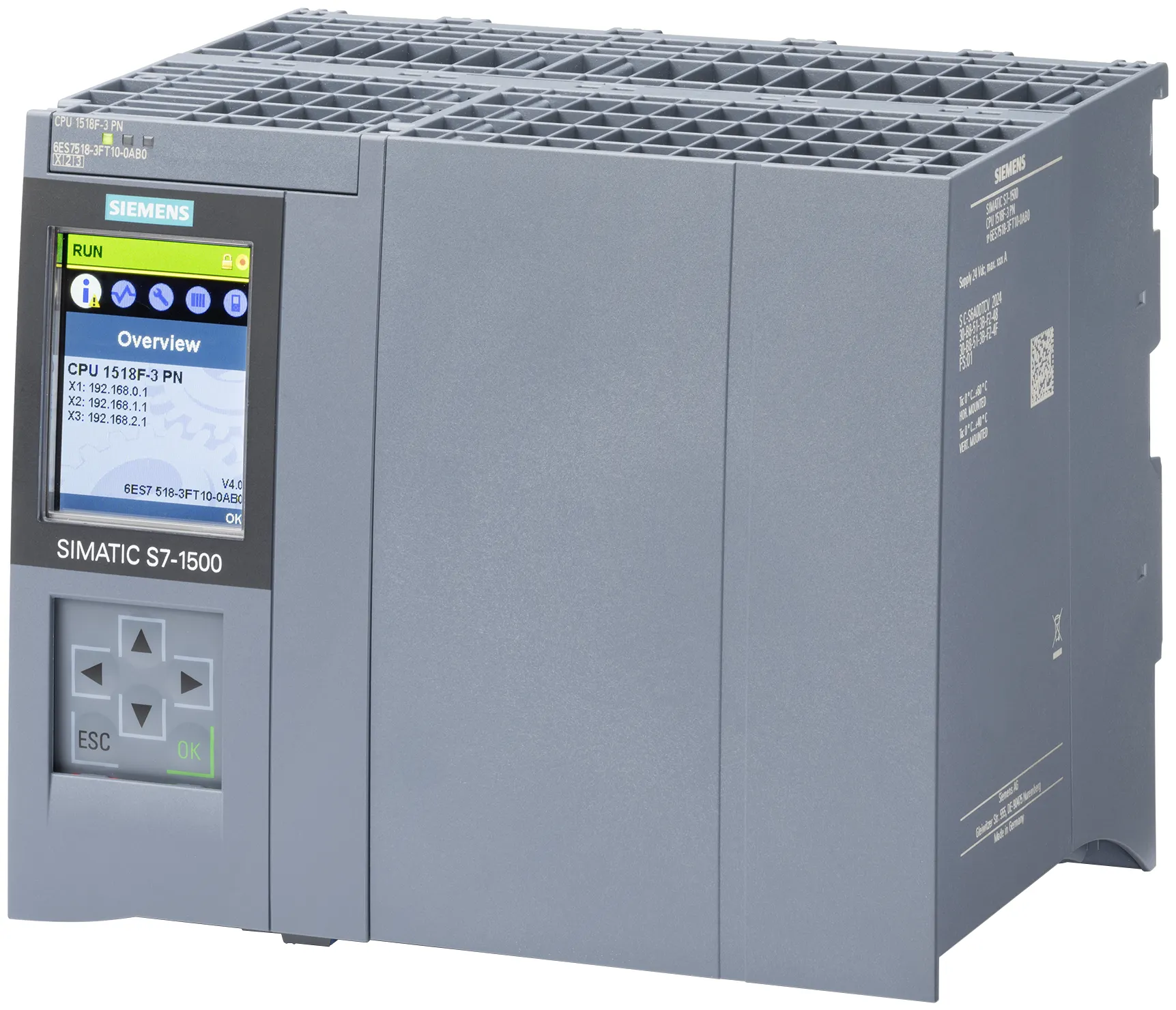 6ES7518-3FT10-0AB0 SIMATIC S7-1500 CPU 1518F-3 PN