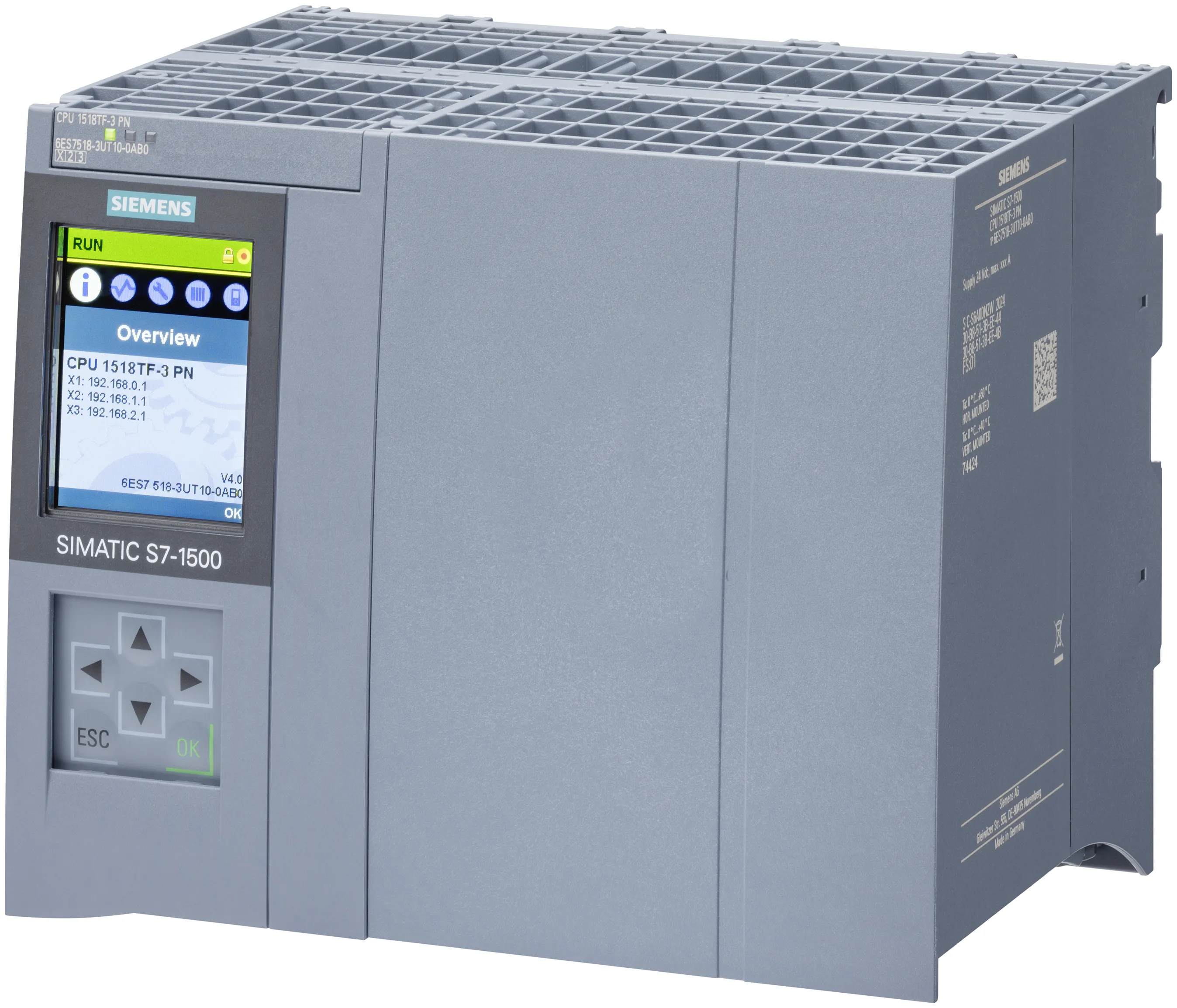 6ES7518-3UT10-0AB0 SIMATIC S7-1500TF CPU 1518TF-3 PN