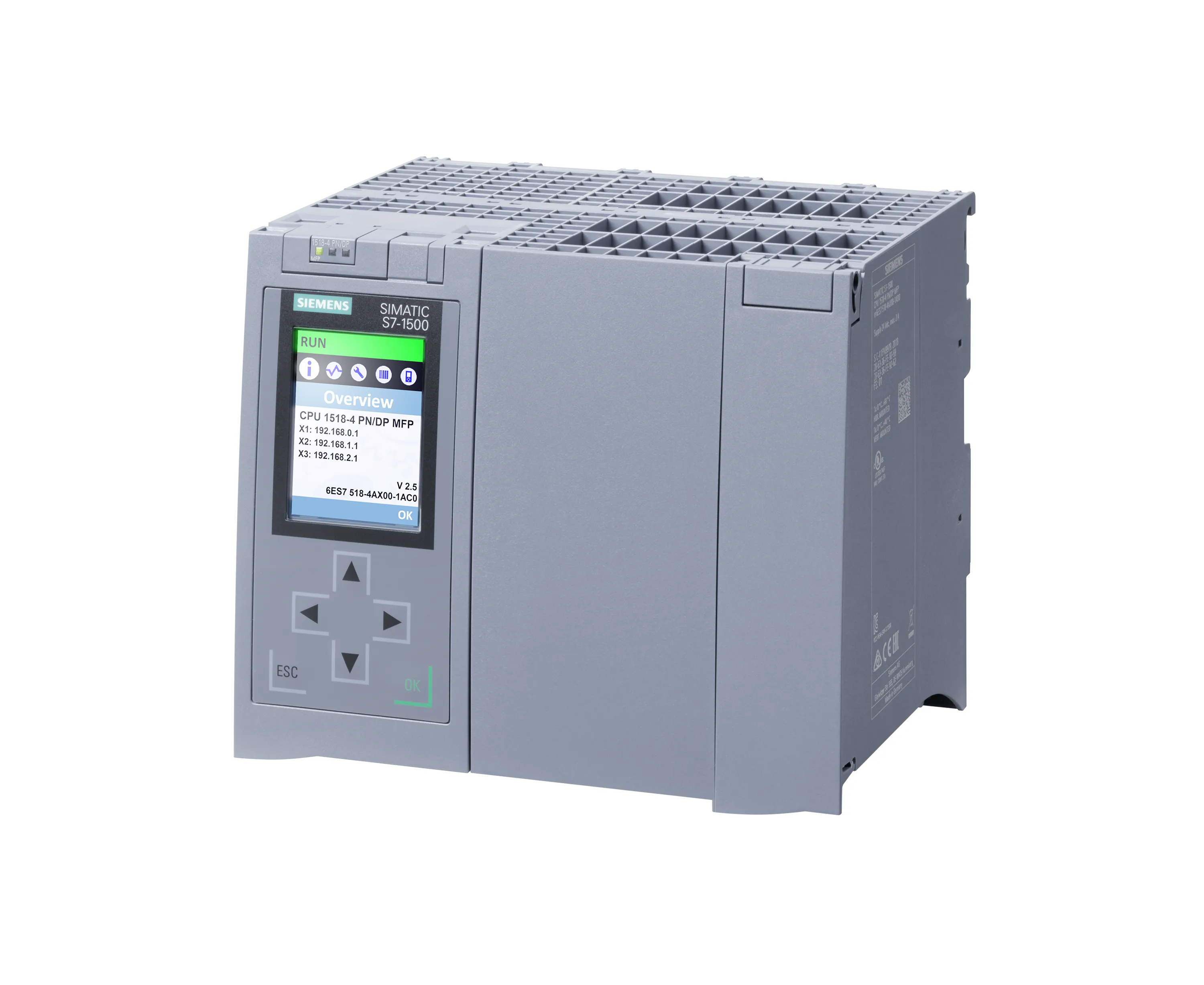 6ES7518-4AX00-1AC0 SIMATIC S7-1500 JEDNOSTKA CENTRALNA CPU 1518-4 PN/DP MFP