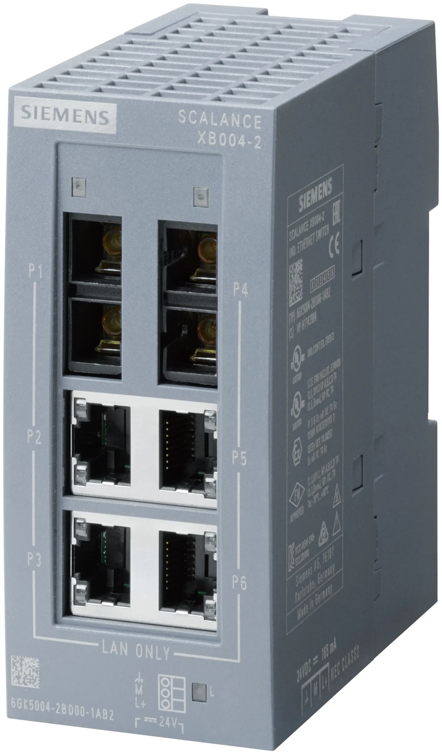 6GK5004-2BD00-1AB2 SCALANCE XB004-2 niezarządzany switch Ethernet 10/100 Mbit/s