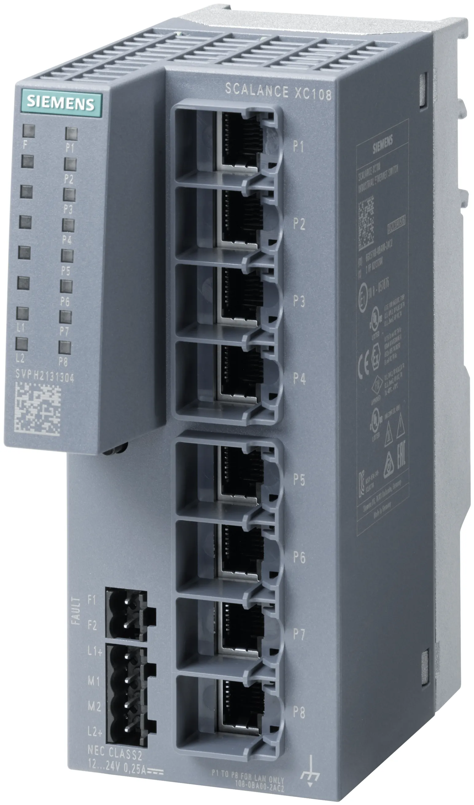 6GK5108-0BA00-2AC2 SCALANCE XC108 niezarządzalny przełącznik IE 8 portów RJ45 10/100 Mbit/s