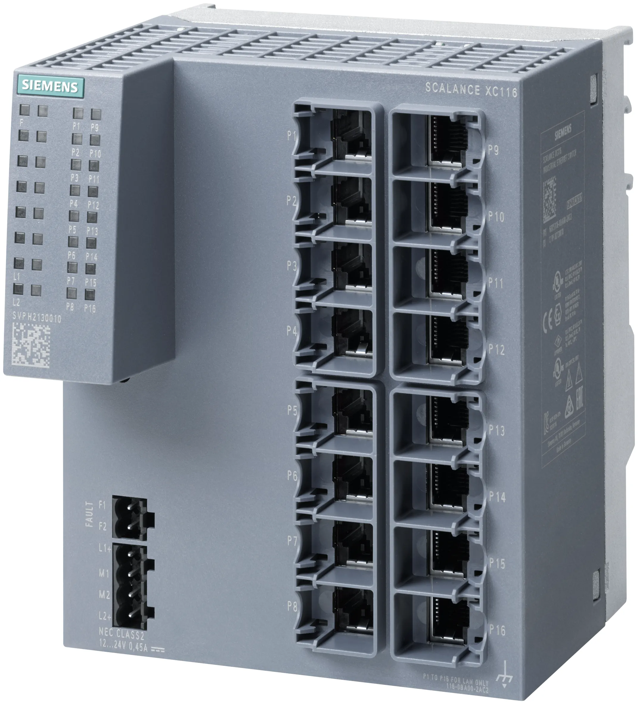6GK5116-0BA00-2AC2 SCALANCE XC116 Industrial Ethernet Switch