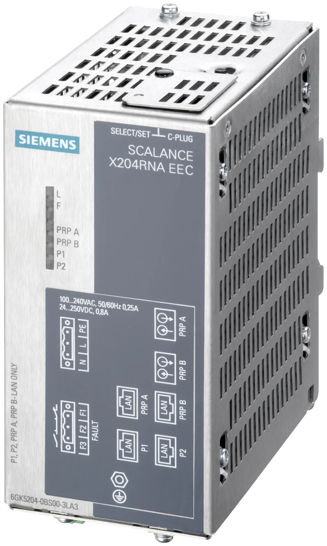 6GK5204-0BS00-2NA3 SCALANCE X204RNA EEC przełącznik dostępu do sieci redundantnej 4 porty