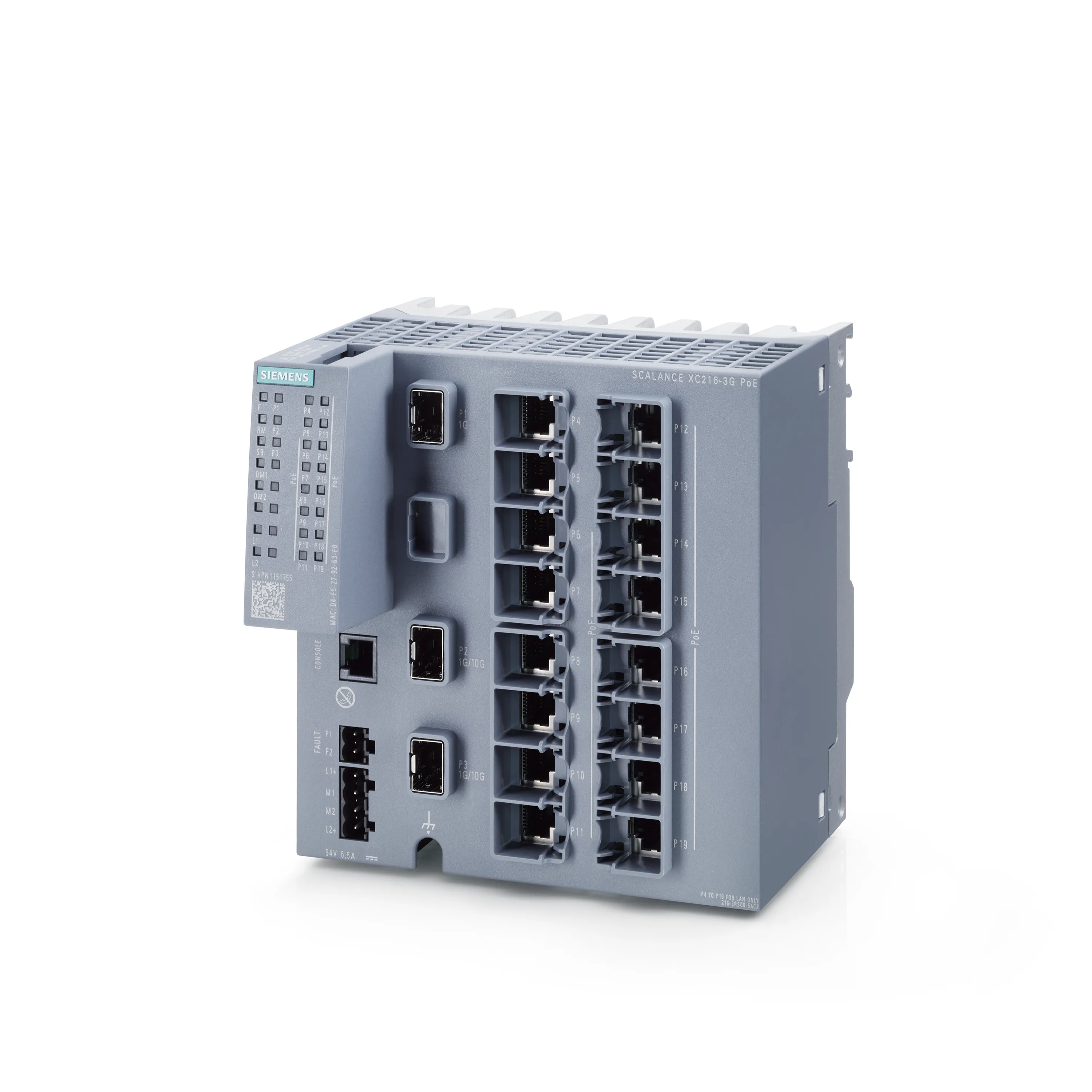 6GK5216-3RS00-5AC2 SCALANCE XC216-3G PoE przełącznik Industrial Ethernet warstwy 2