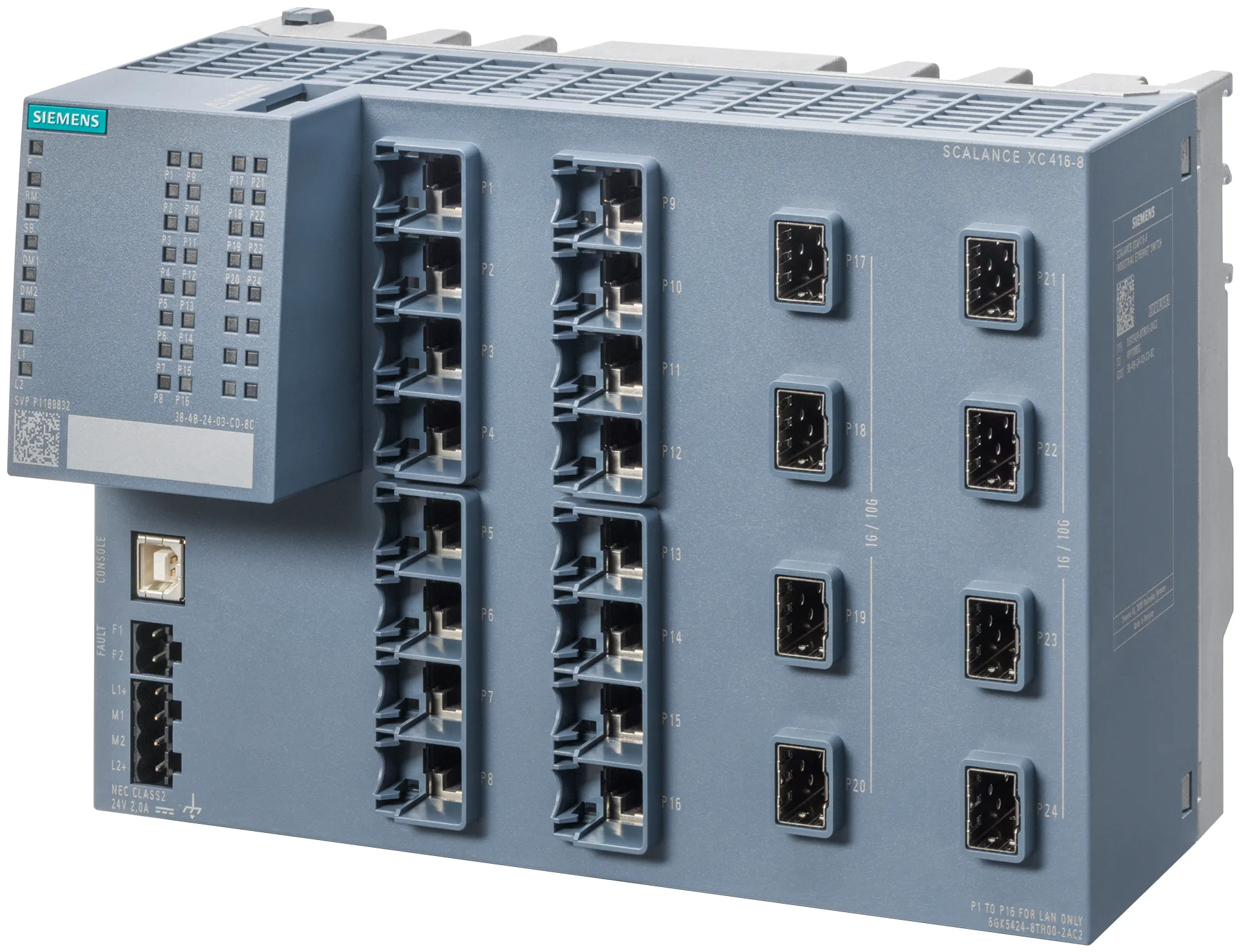 6GK5424-8TR00-2AC2 SCALANCE XC416-8 zarządzalny switch przemysłowy warstwy 3