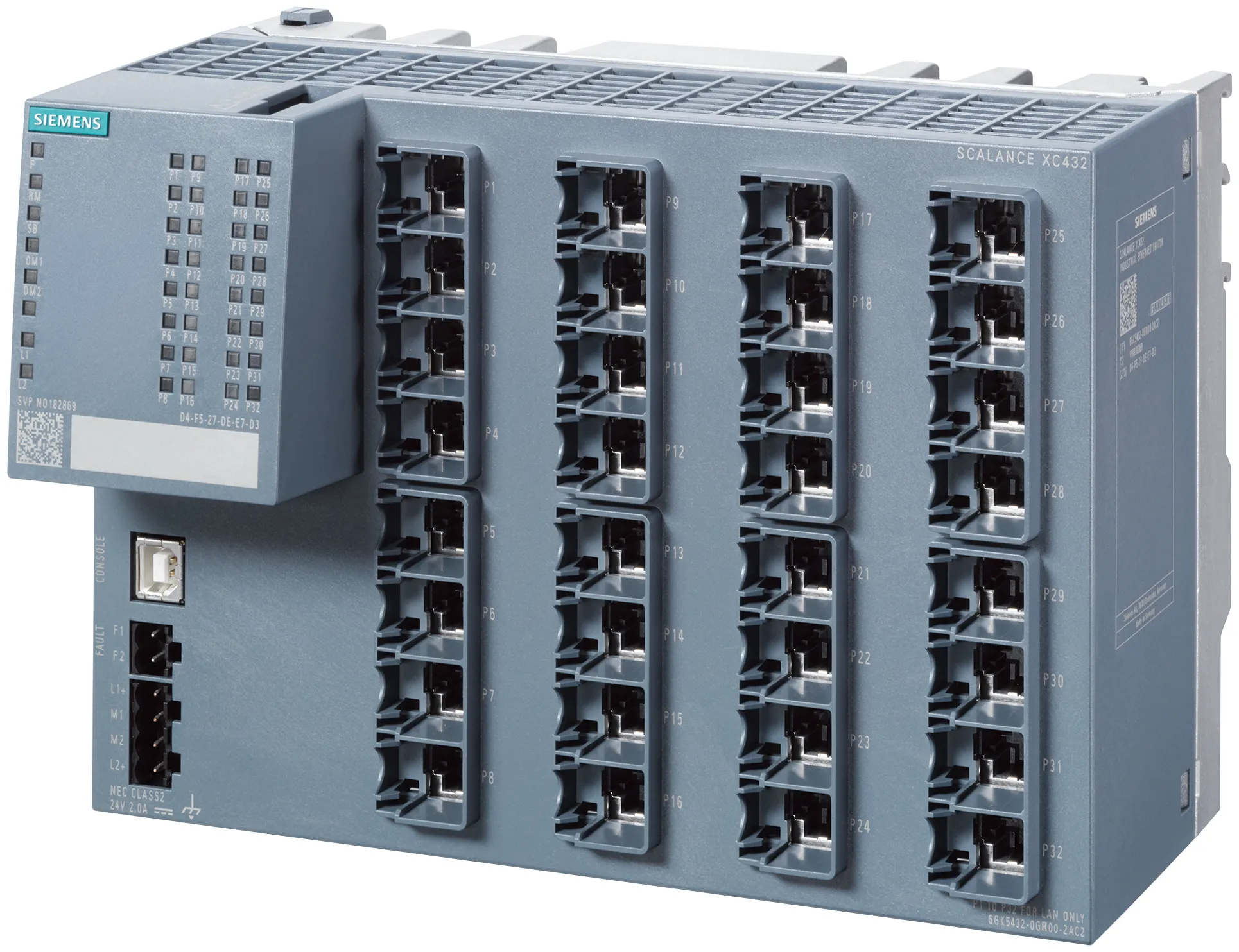 6GK5432-0GR00-2AC2 Przemysłowy switch zarządzalny SCALANCE XC432 Layer 3