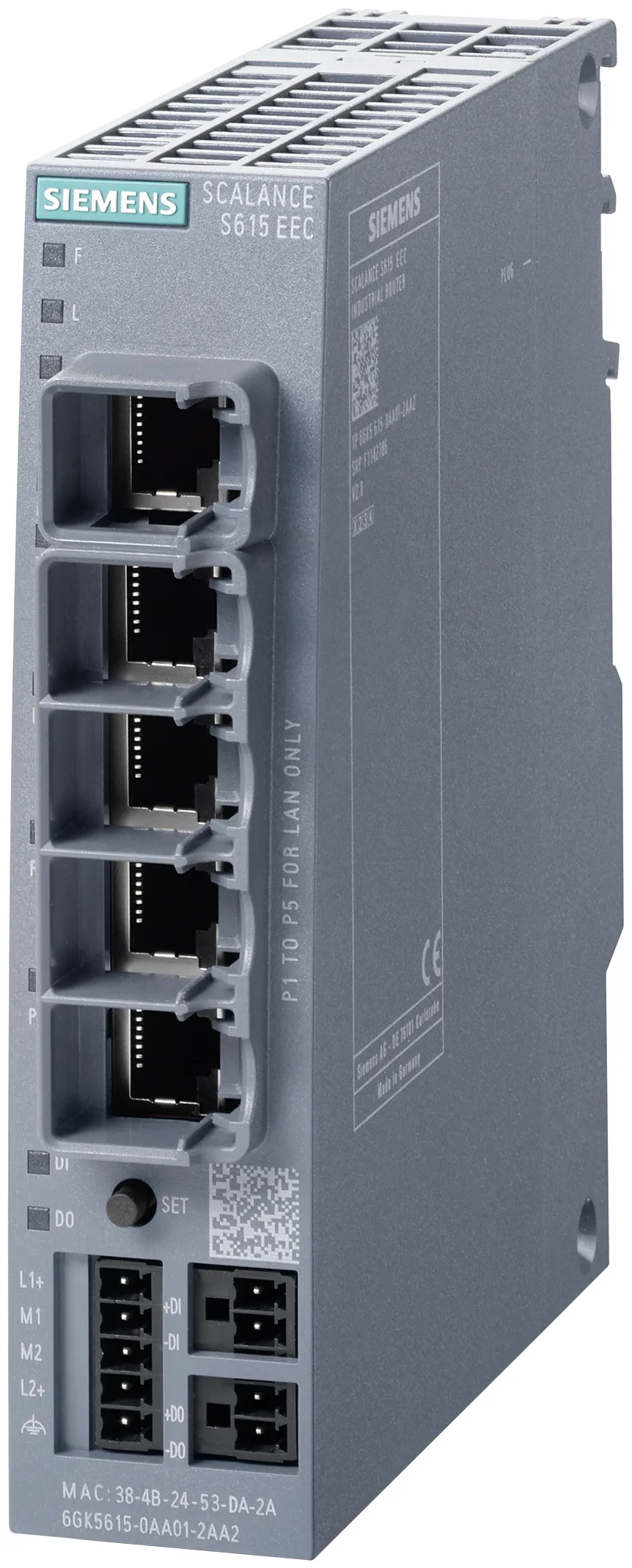 6GK5615-0AA01-2AA2 SCALANCE S615 EEC router LAN
