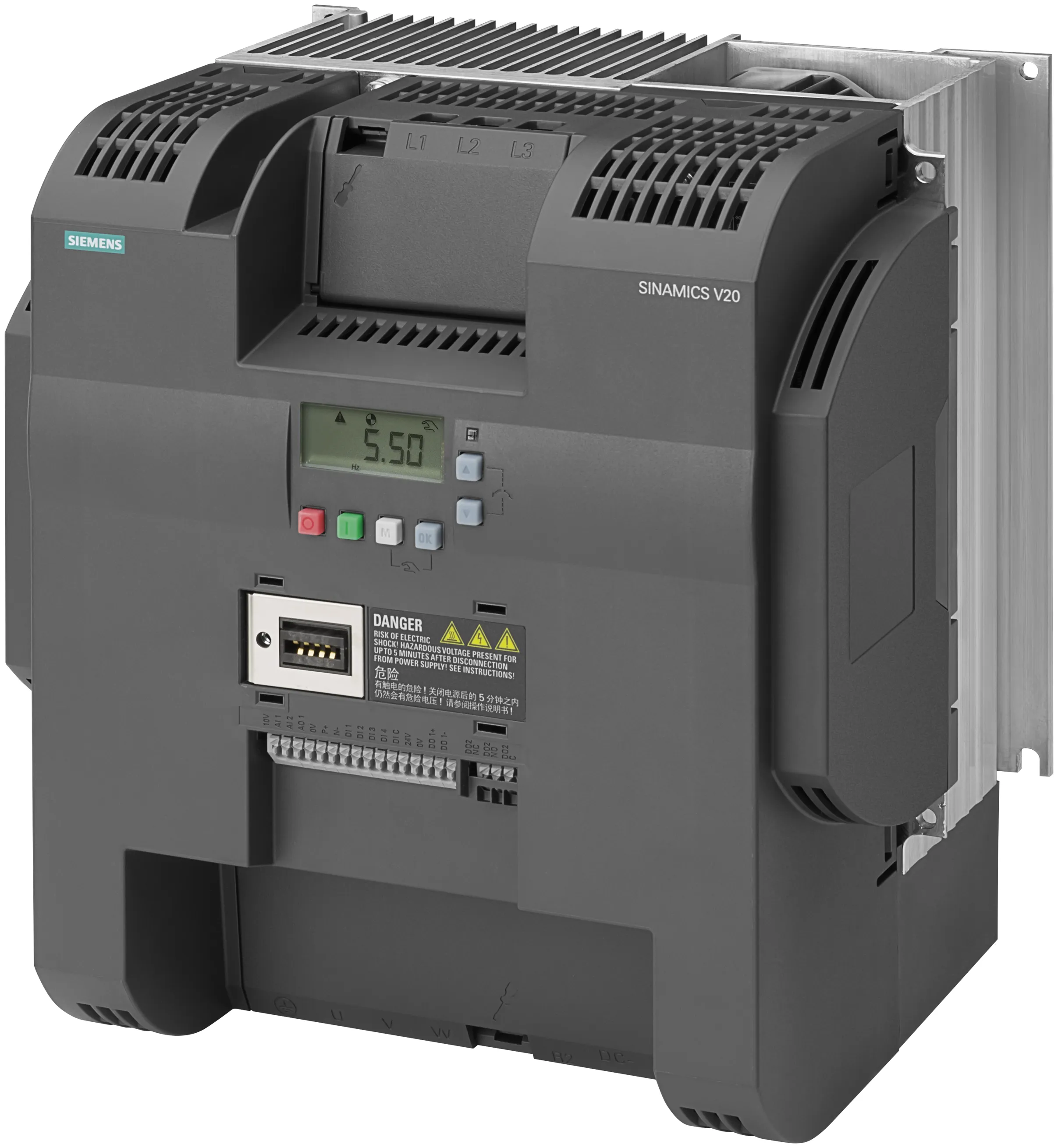 6SL3210-5BE31-8CV0 Siemens SINAMICS V20 falownik 18.5kw/22kw 3AC filtr C3