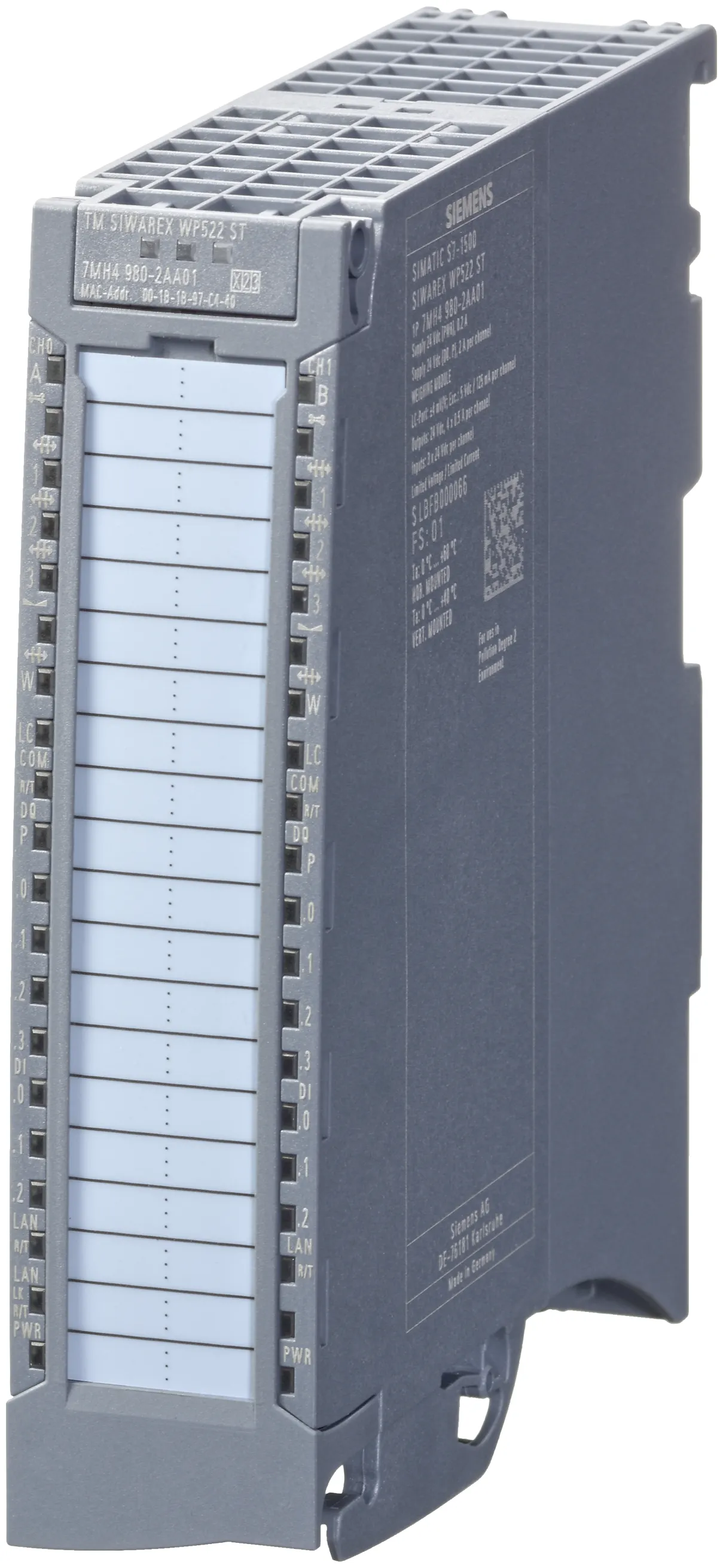 7MH4980-2AA01 SIWAREX WP522 Uniwersalny Moduł Wagowy Dwukanałowy